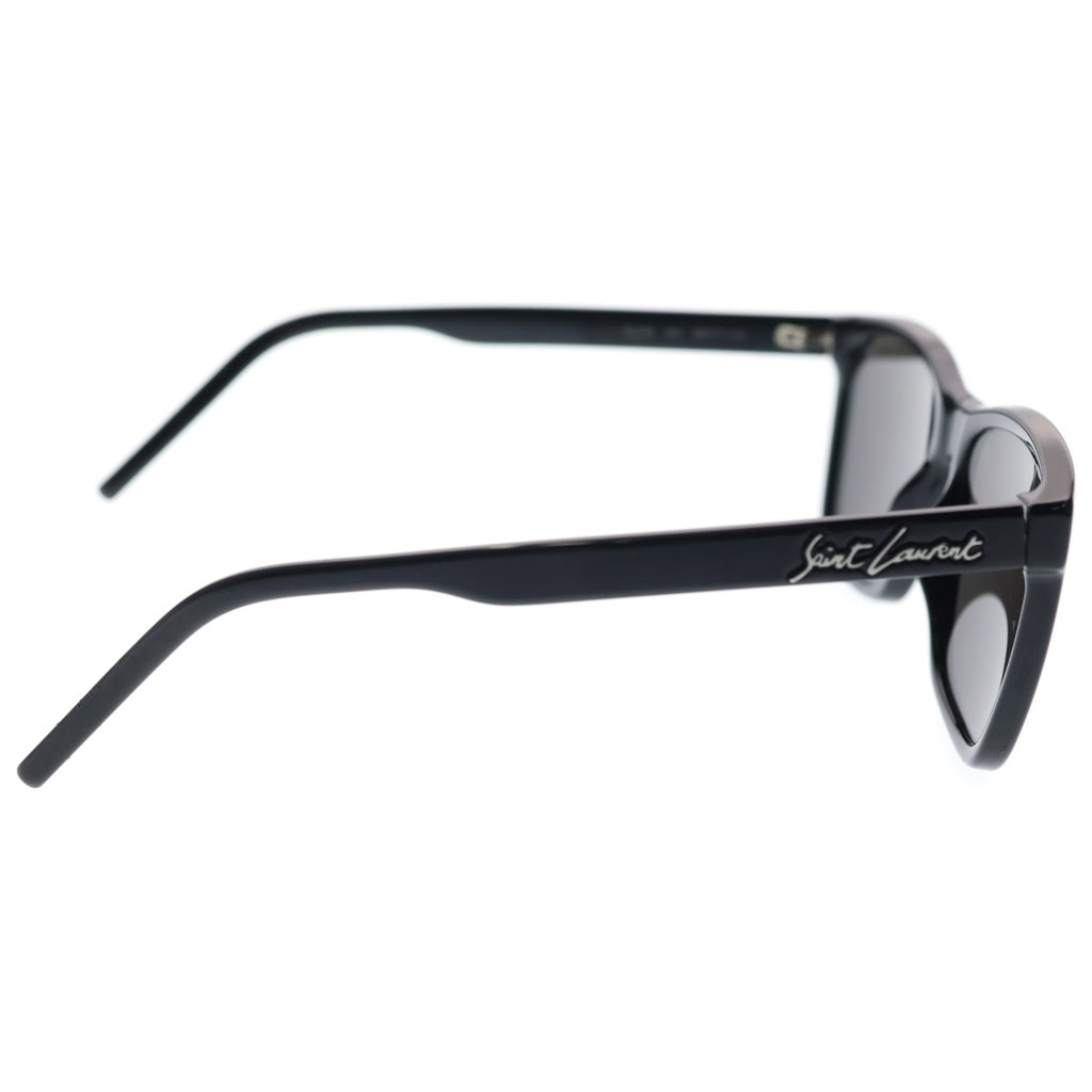 SAINT LAURENT PARIS(サンローランパリ) サイドゴア スクエアフレーム サングラス アイウェア メガネ 眼鏡 ブラック SL318