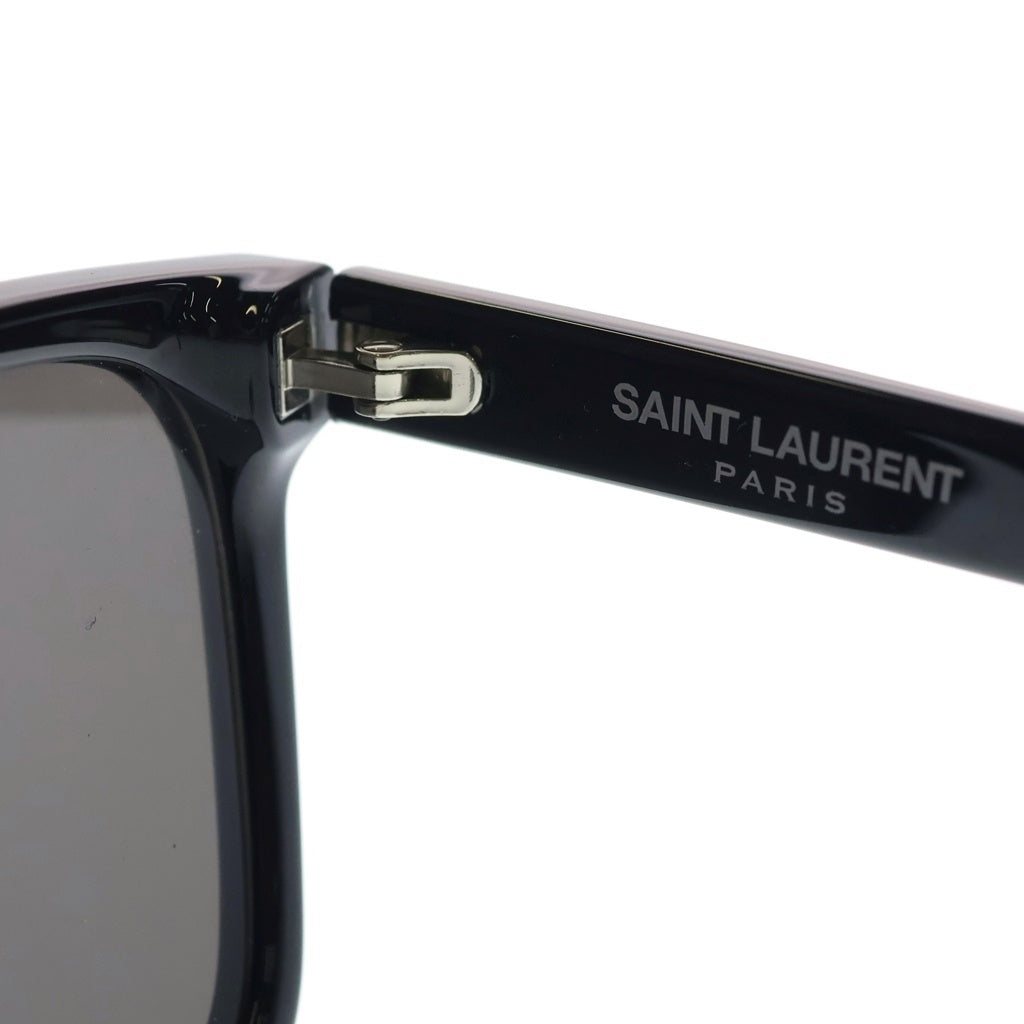 SAINT LAURENT PARIS(サンローランパリ) サイドゴア スクエアフレーム サングラス アイウェア メガネ 眼鏡 ブラック SL318