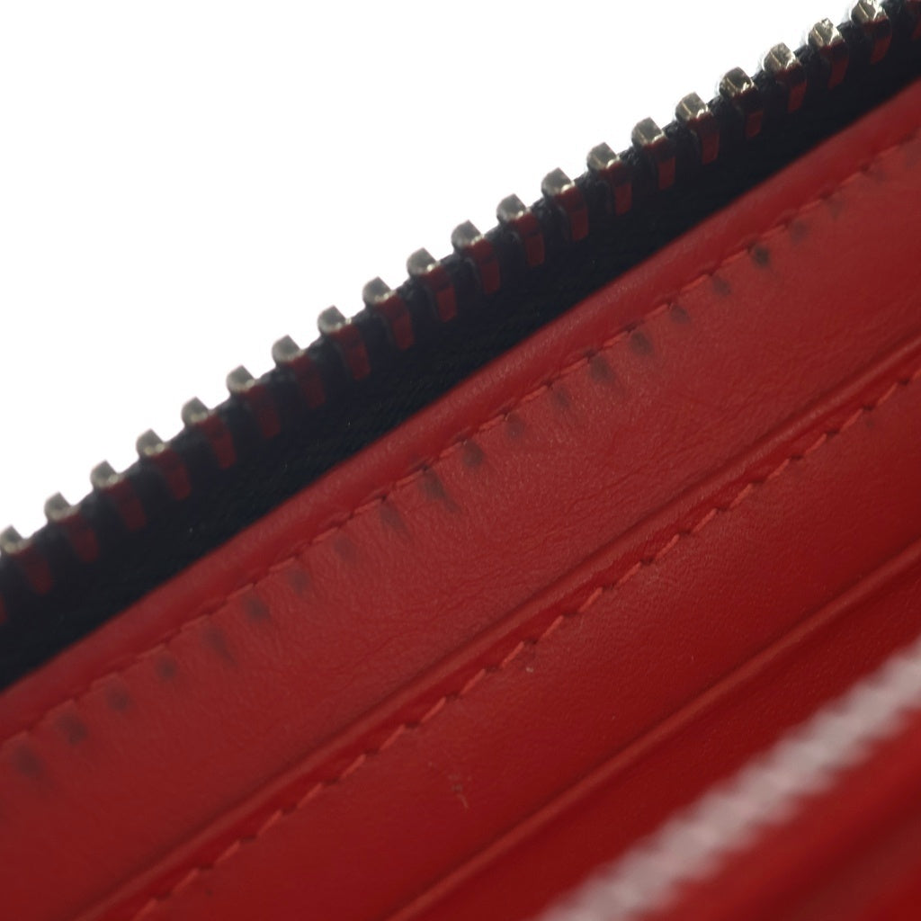 CHRISTIAN LOUBOUTIN(クリスチャンルブタン) PANETTONE LONG ZIP WALLET パネトーネ スパイクスタッズ カーフレザー ロングウォレット 長財布 ブラック