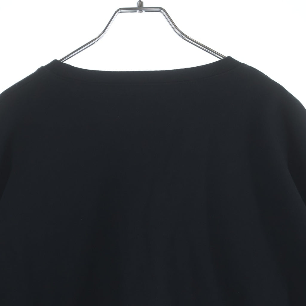 CHROME HEARTS(クロムハーツ) Horseshoe Arm Floral Cross L/S Sweatshirt ホースシュー アームフローラルクロス クルーネック スウェットトレーナー ブラック