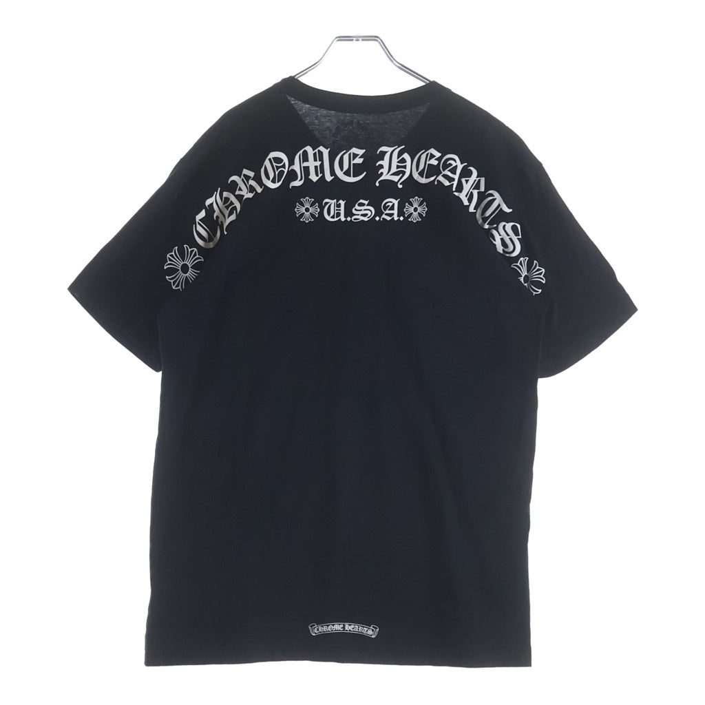 CHROME HEARTS(クロムハーツ) BACK ARCH USA LOGO TEE バックアーチ USAロゴ 半袖Tシャツ カットソー ブラック
