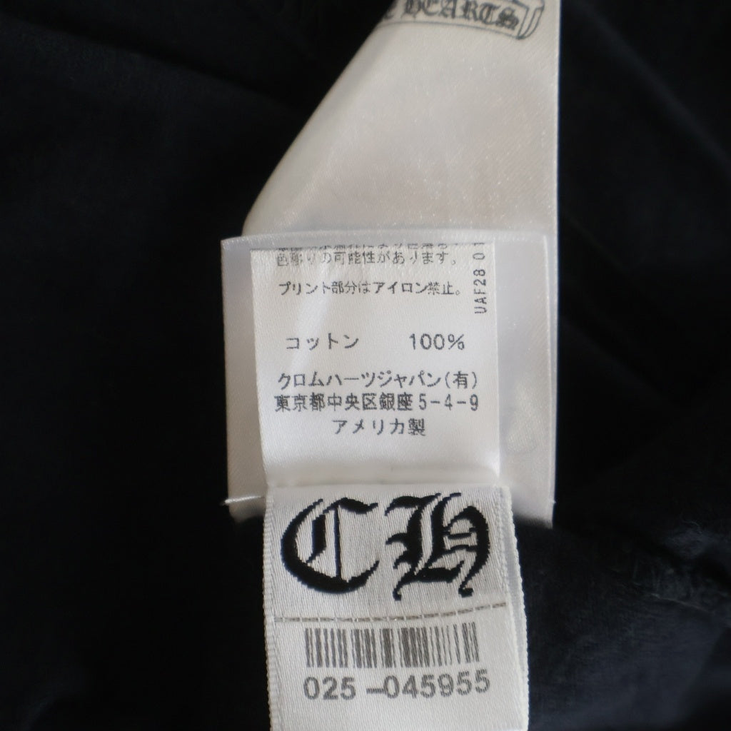 CHROME HEARTS(クロムハーツ) BACK ARCH USA LOGO TEE バックアーチ USAロゴ 半袖Tシャツ カットソー ブラック