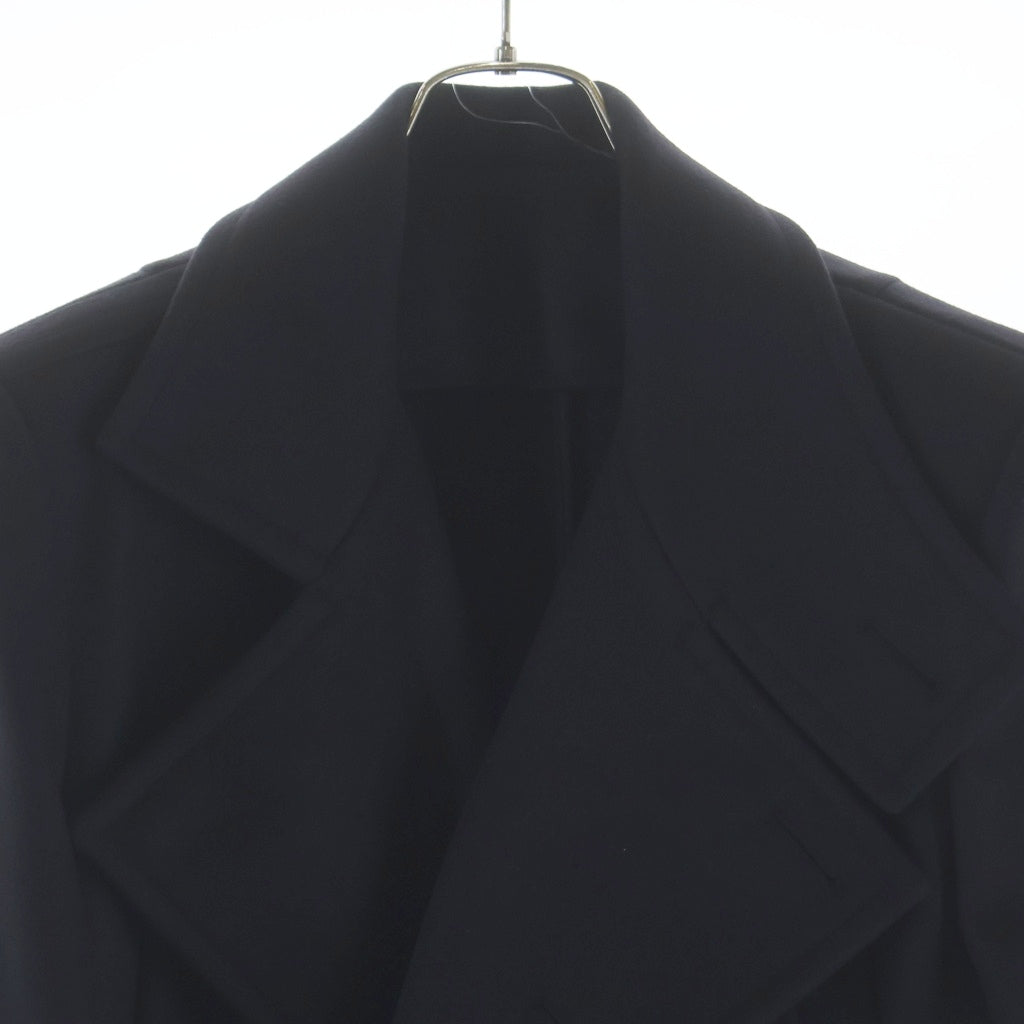 BALMAIN(バルマン) Wool Coat ウール ドレスPコート ブラック UC010W115