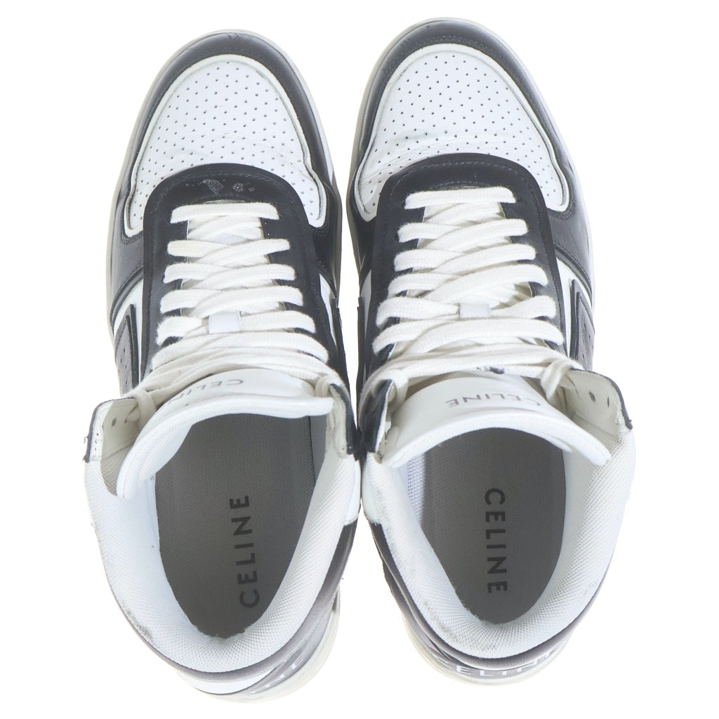 CELINE(セリーヌ) Z TRAINER CT-01 レザーハイカットスニーカーシューズ ブラック/ホワイト