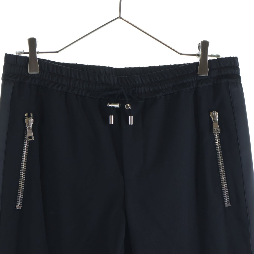 BALMAIN(バルマン) 裾ジップ タキシードパンツ ブラック W8H5204T100
