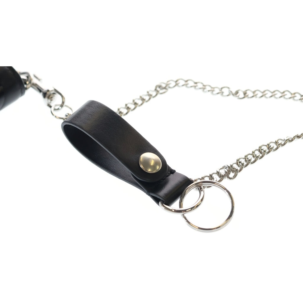 SUPREME(シュプリーム) 25SS Leather Chain Wallet Black レザー チェーン コンパクトウォレット 3つ折り財布 ブラック