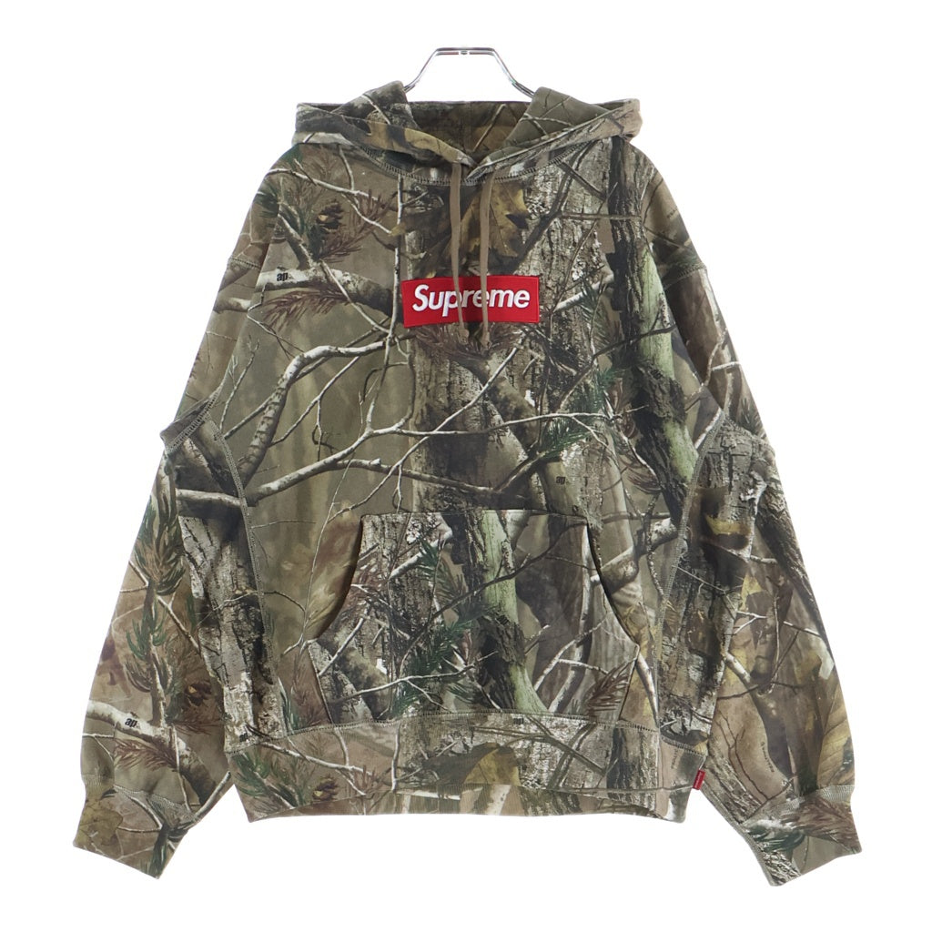 SUPREME(シュプリーム) 25AW Box Logo Hooded Sweatshirt リアルツリーボックスロゴ フーデッド スウェット シャツ パーカー カーキ