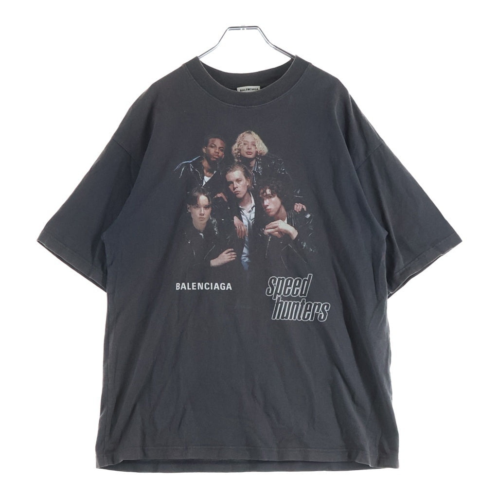 BALENCIAGA(バレンシアガ) 18SS Speed Hunters スピード ハンターズ フォトプリント クルーネック半袖Tシャツカットソーブラック 541702 TCV38
