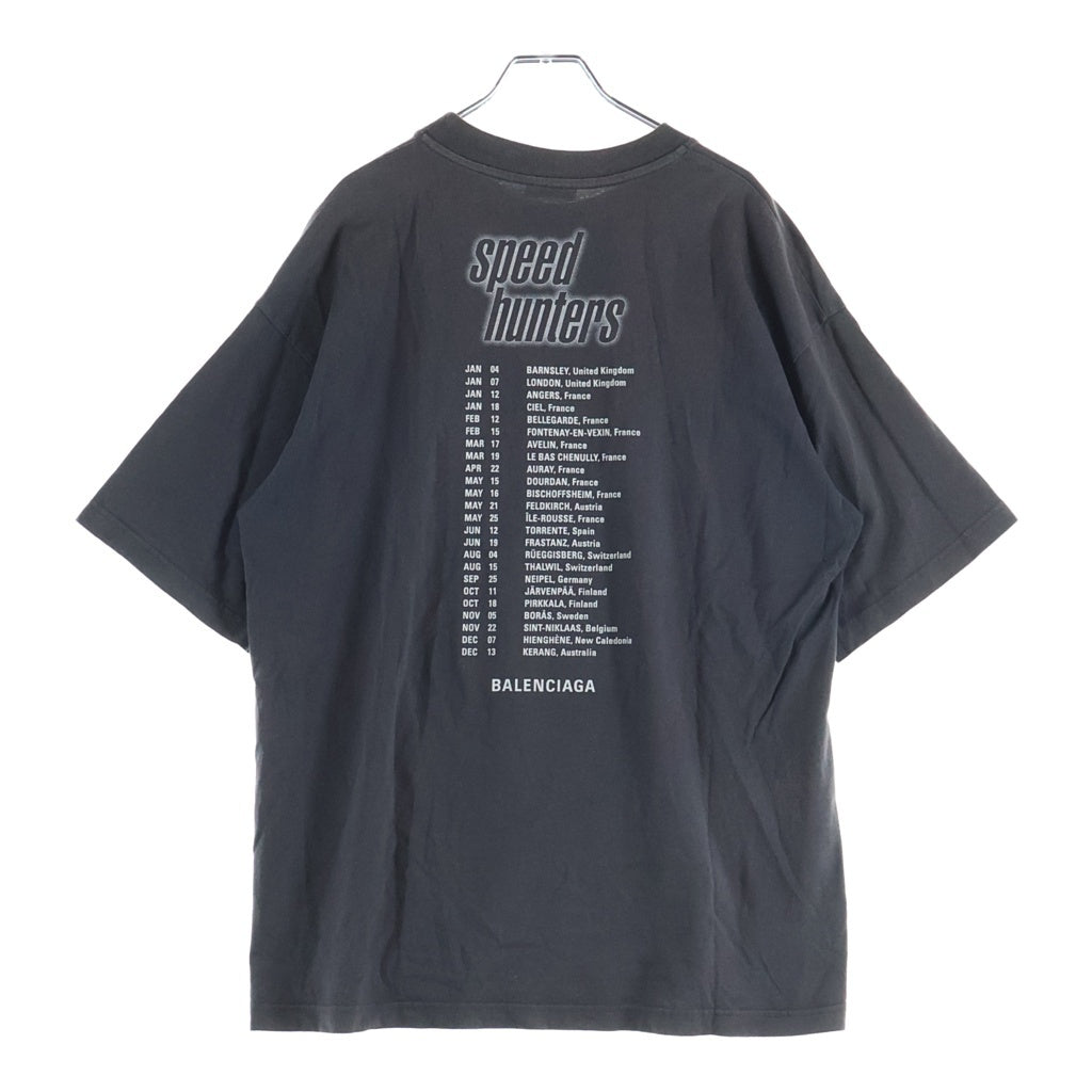 BALENCIAGA(バレンシアガ) 18SS Speed Hunters スピード ハンターズ フォトプリント クルーネック半袖Tシャツカットソーブラック 541702 TCV38