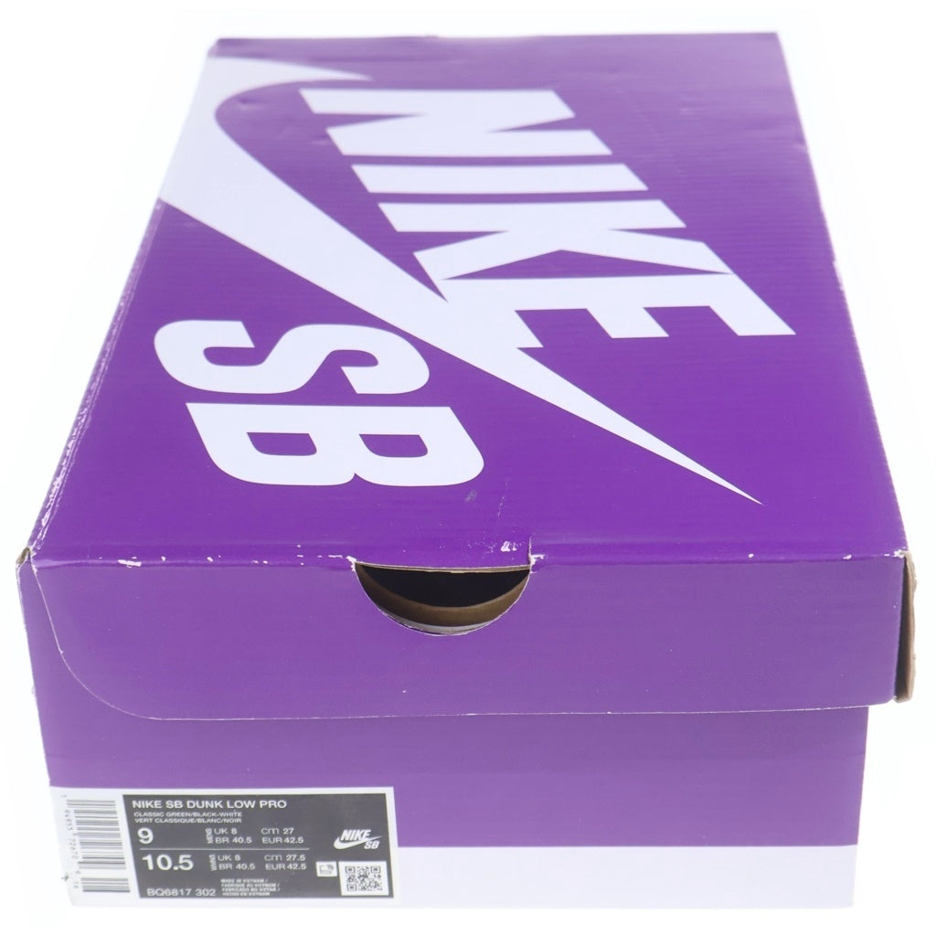NIKE SB(ナイキエスビー) DUNK LOW PRO BQ6817-302 ダンク プロ ローカットスニーカー ホワイト/グリーン US9/27cm