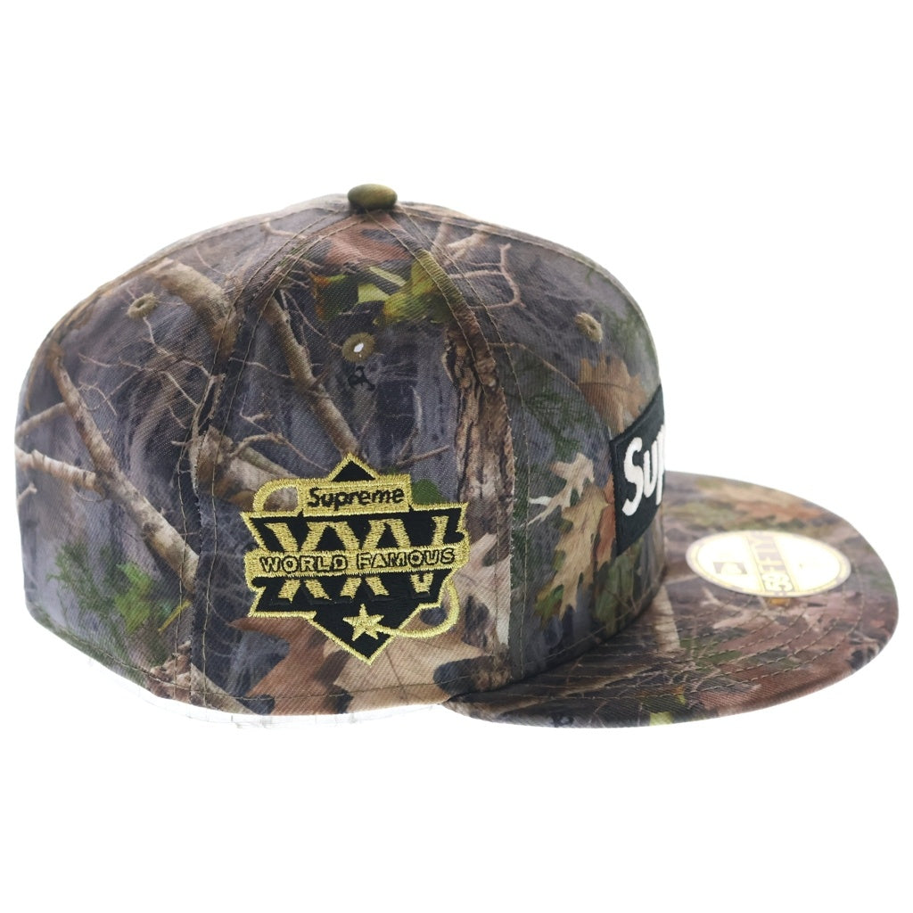 SUPREME(シュプリーム) 25SS ×New Era Championship Box Logo ニューエラ ボックスロゴ ベースボールキャップ 帽子 リアルツリー柄 カーキ