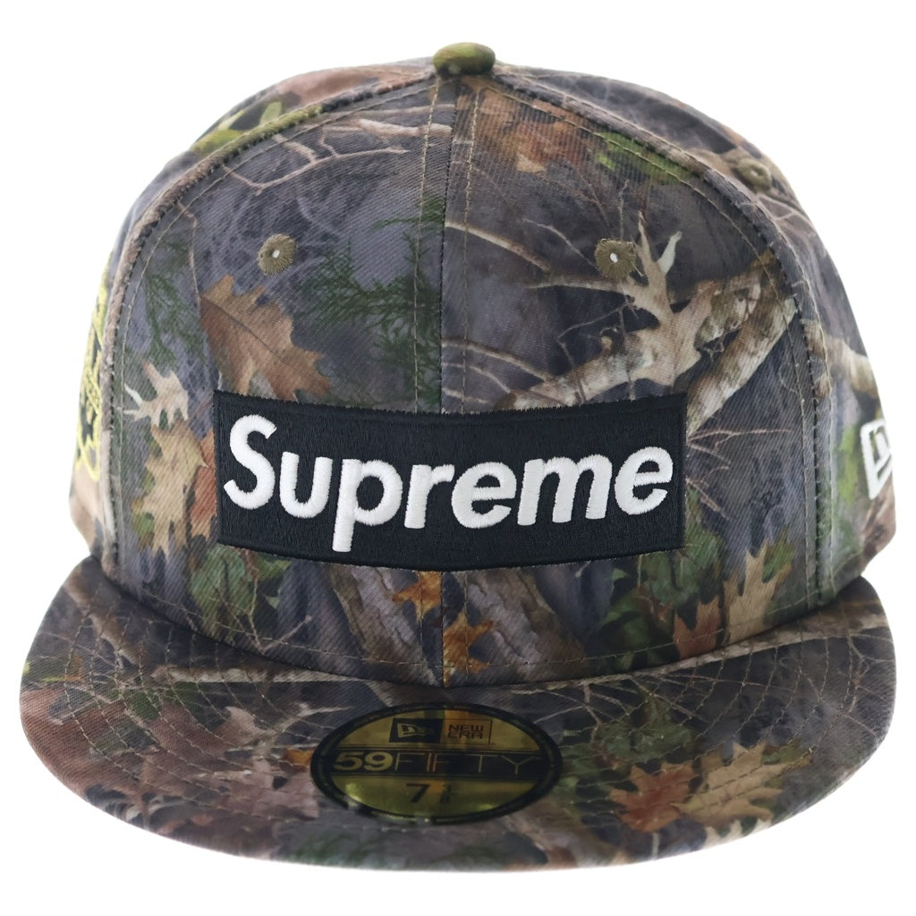 SUPREME(シュプリーム) 25SS ×New Era Championship Box Logo ニューエラ ボックスロゴ ベースボールキャップ 帽子 リアルツリー柄 カーキ