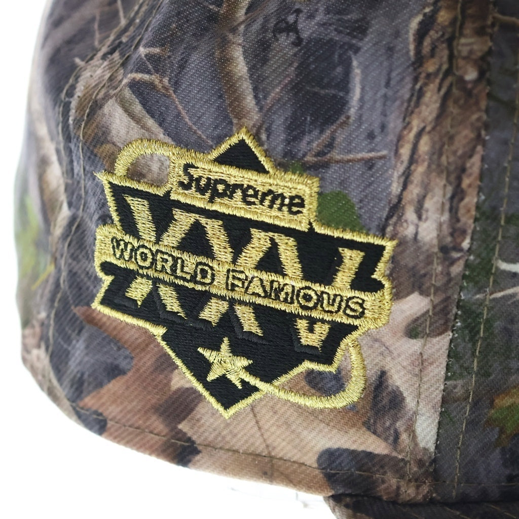 SUPREME(シュプリーム) 25SS ×New Era Championship Box Logo ニューエラ ボックスロゴ ベースボールキャップ 帽子 リアルツリー柄 カーキ