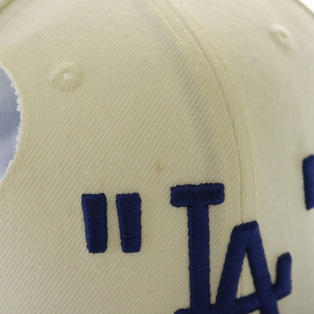 OFF-WHITE(オフホワイト) ×MLB ×New Era 59FIFTY ニューエラ ロサンゼルス ドジャース ベースボールキャップ 帽子 ホワイト/ブルー