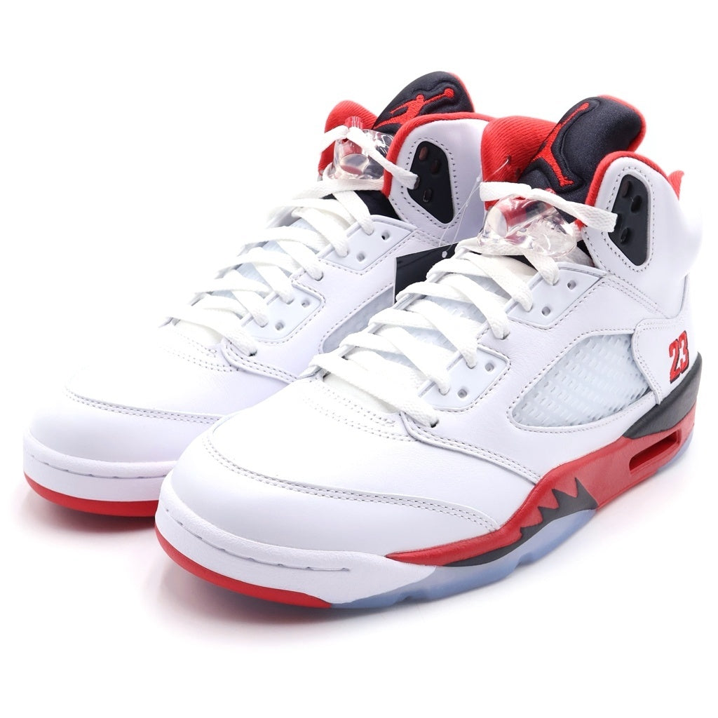 NIKE(ナイキ) AIR JORDAN 5 RETRO OG HQ7978-101 エアジョーダン 5 レトロ ハイカットスニーカー ホワイト/レッド US9/27cm
