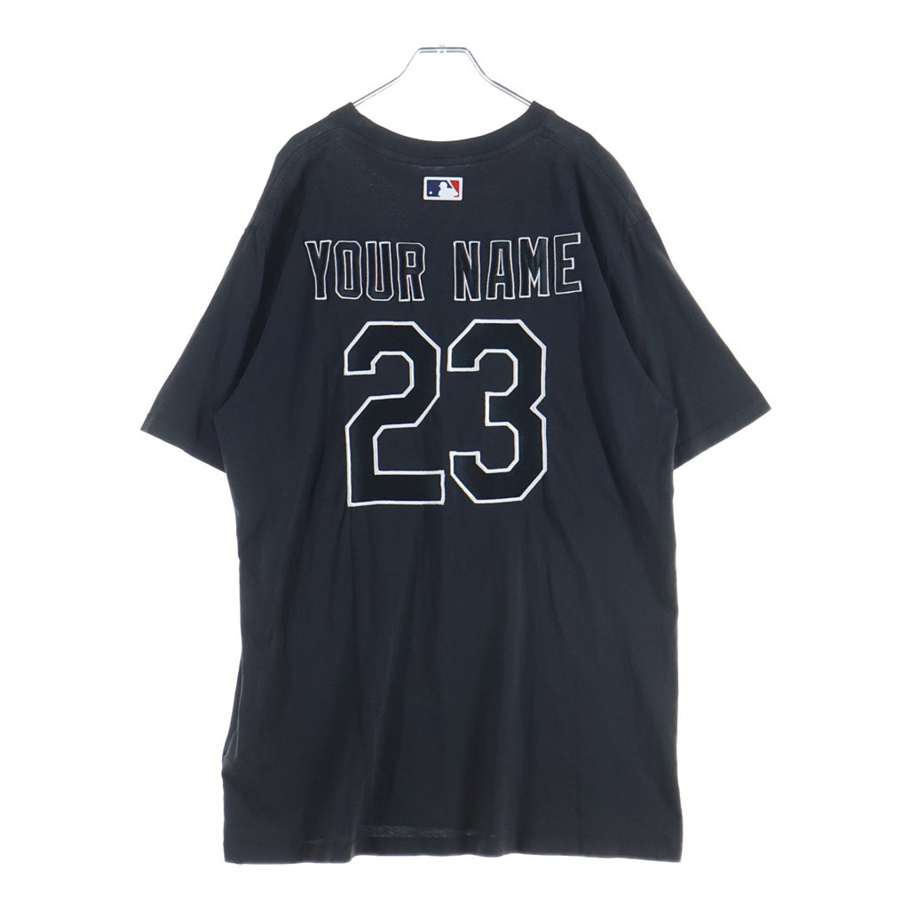 OFF-WHITE(オフホワイト) ×MLB CHICAGO WS SS TEE シカゴ ユーズド加工 半袖Tシャツ カットソー ブラック OMAA027G21JER006