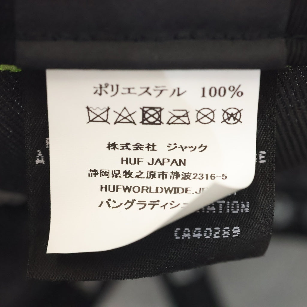 HUF(ハフ) ×New Era 59FIFTY ニューエラ ロゴ刺繍 ベースボールキャップ 帽子 グレー/イエロー