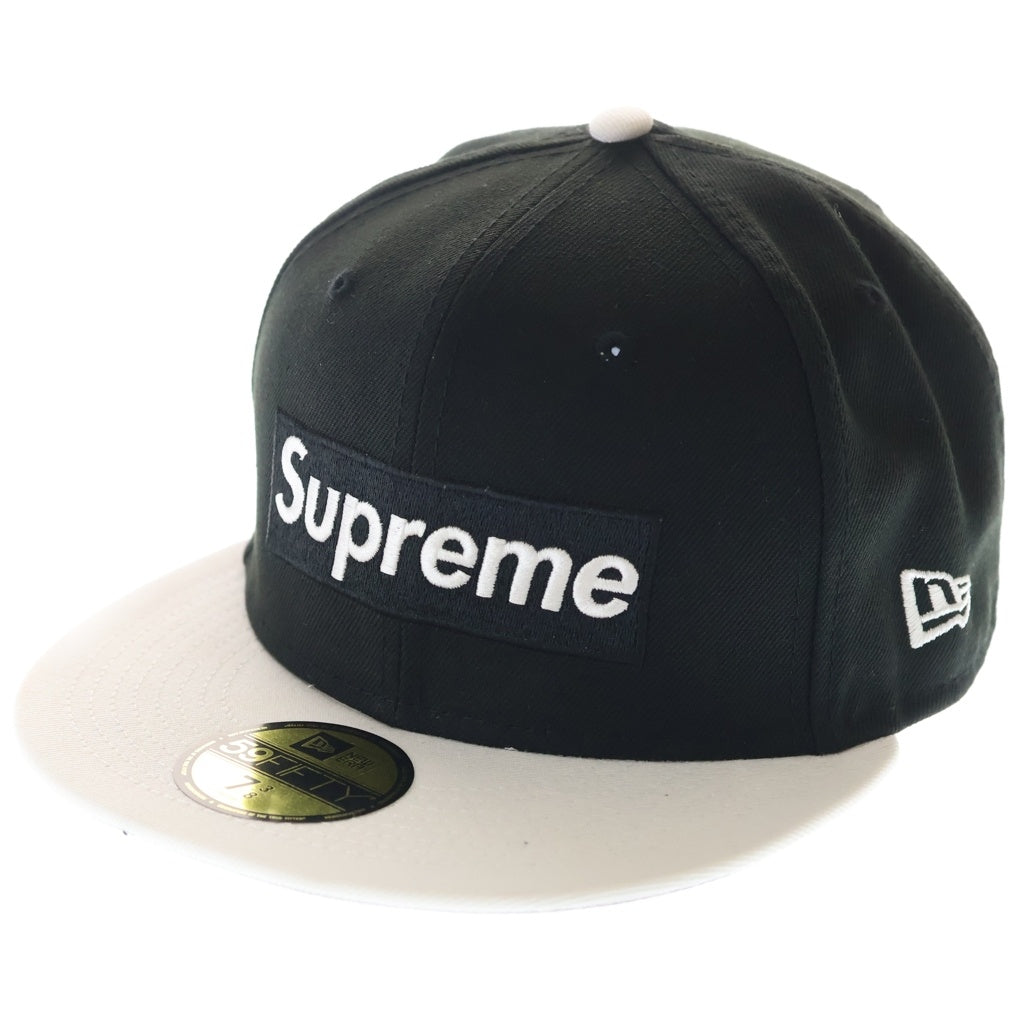 SUPREME(シュプリーム) 22SS ×New Era Box Logo ニューエラ ボックロゴ ベースボールキャップ 帽子 ブラック/ホワイト