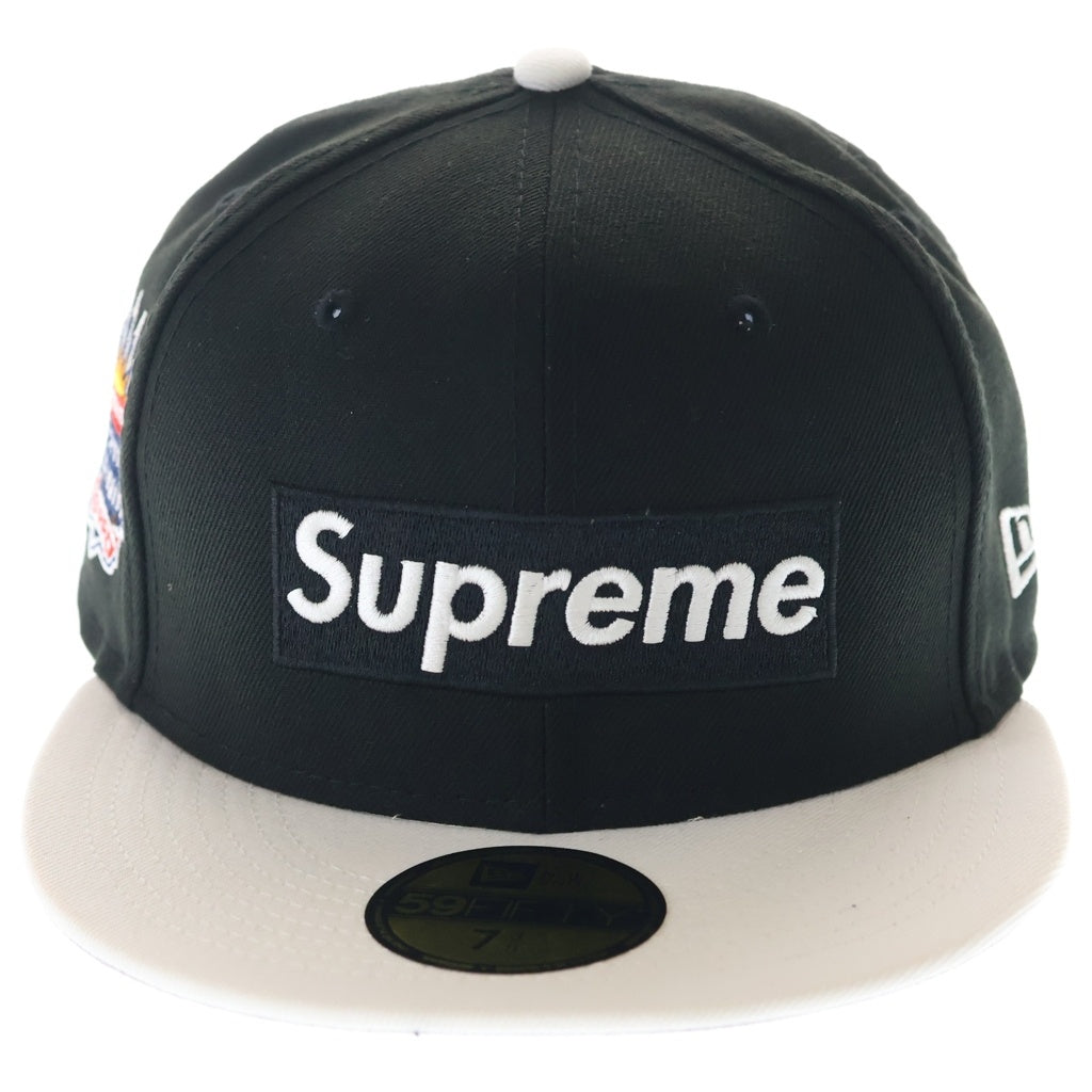 SUPREME(シュプリーム) 22SS ×New Era Box Logo ニューエラ ボックロゴ ベースボールキャップ 帽子 ブラック/ホワイト