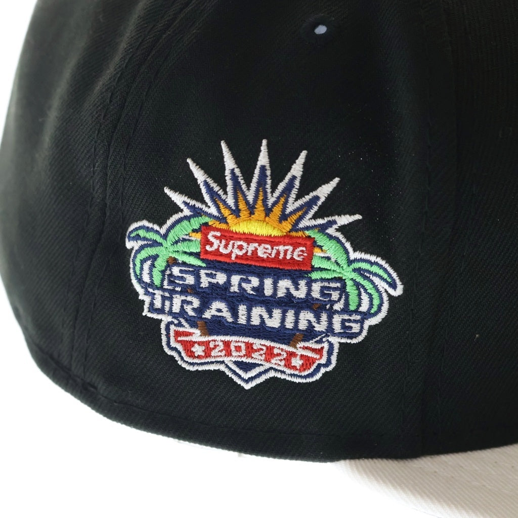 SUPREME(シュプリーム) 22SS ×New Era Box Logo ニューエラ ボックロゴ ベースボールキャップ 帽子 ブラック/ホワイト