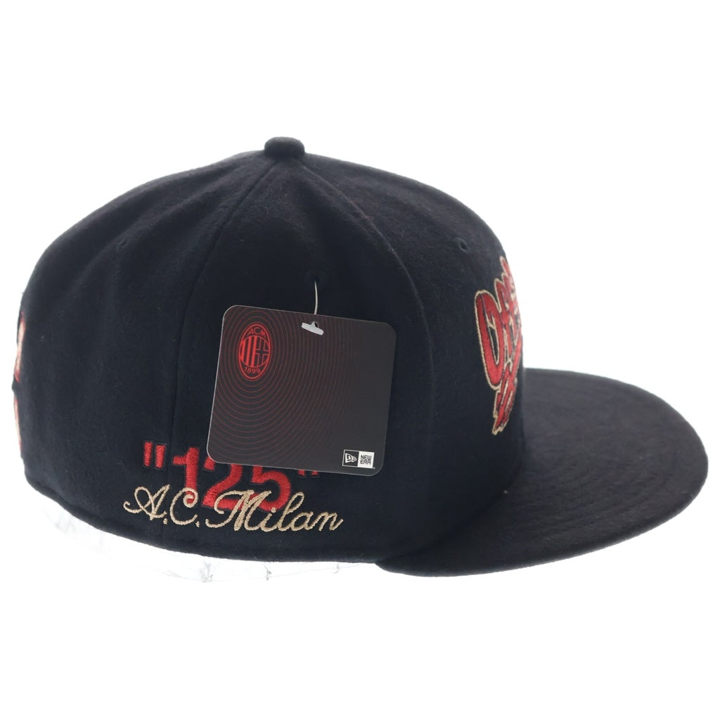 OFF-WHITE(オフホワイト) 24AW ×New ×AC Milan 59FIFTY ニューエラ AC ミラン ベースボールキャップ ブラック