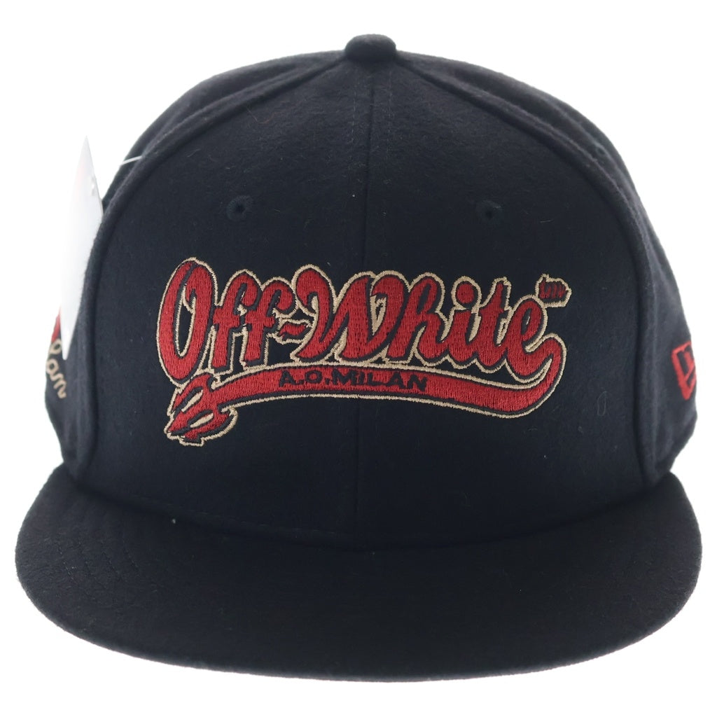 OFF-WHITE(オフホワイト) 24AW ×New ×AC Milan 59FIFTY ニューエラ AC ミラン ベースボールキャップ ブラック