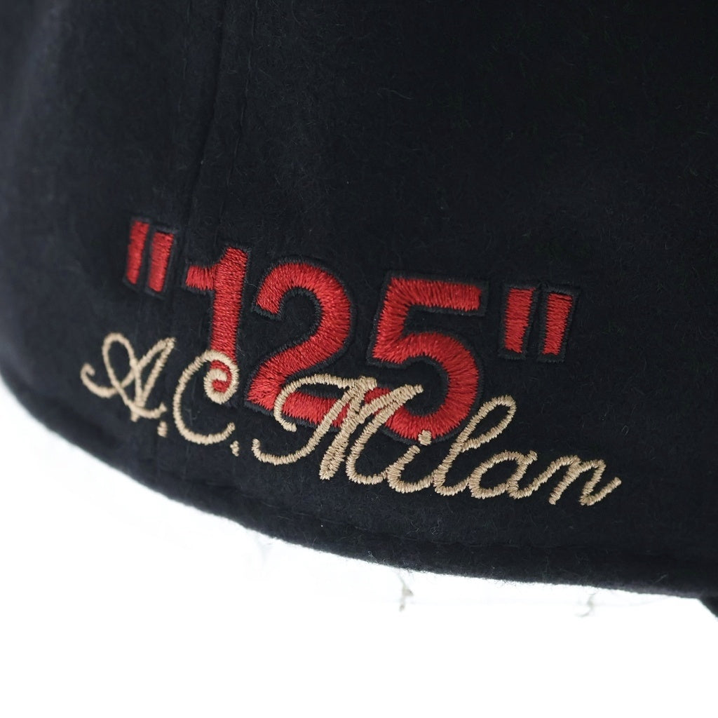 OFF-WHITE(オフホワイト) 24AW ×New ×AC Milan 59FIFTY ニューエラ AC ミラン ベースボールキャップ ブラック