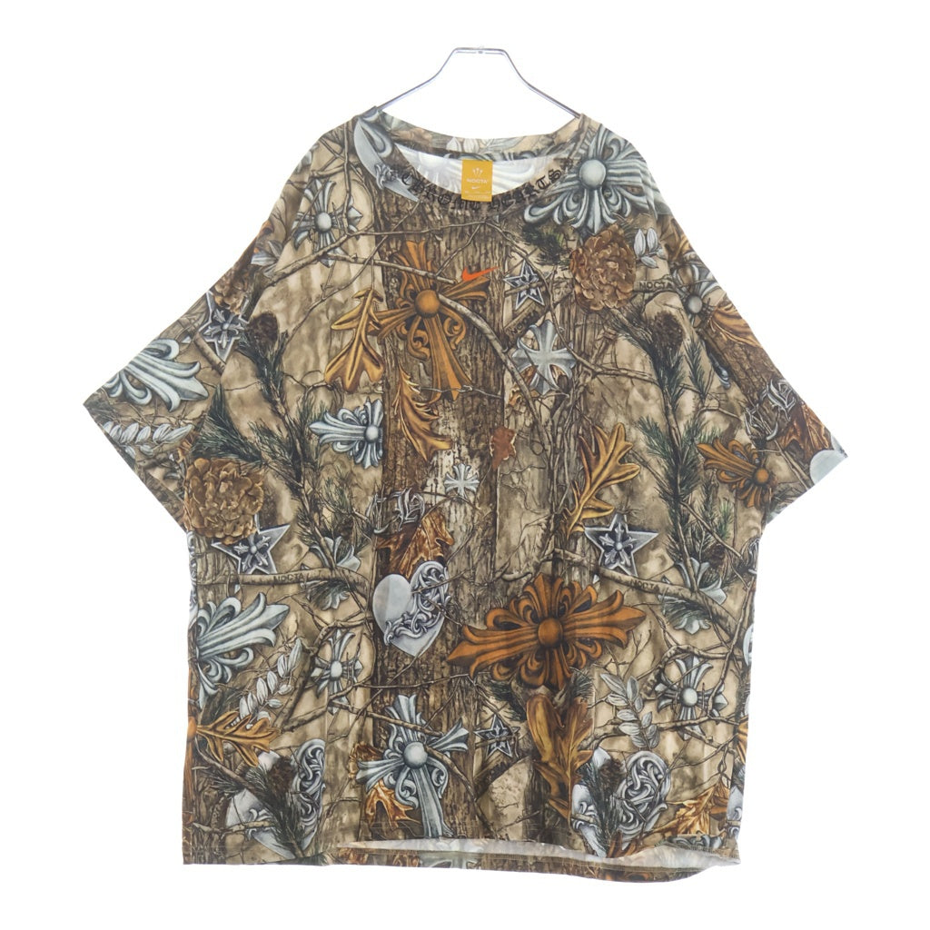 CHROME HEARTS(クロムハーツ) ×NIKE×NOCTA DRAKE ナイキ ノクタ ドレイク クルーネック半袖Tシャツ カットソー ブラウン HJ6902-902