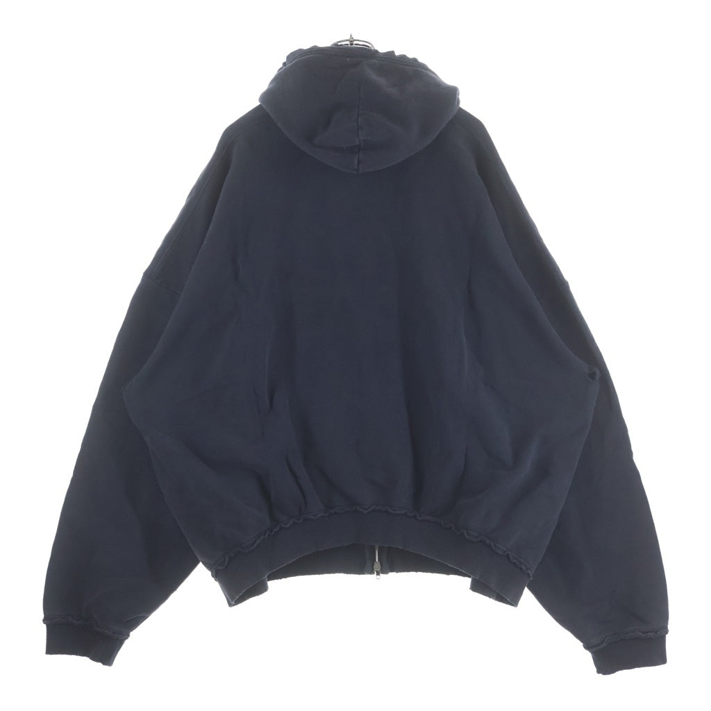 BALENCIAGA(バレンシアガ) 24AW Fashion Designer Pulled Zip Up Hoodie ファッションデザイナー スウェットジップパーカー バレンシアガ ブラック 808227 TSVC3