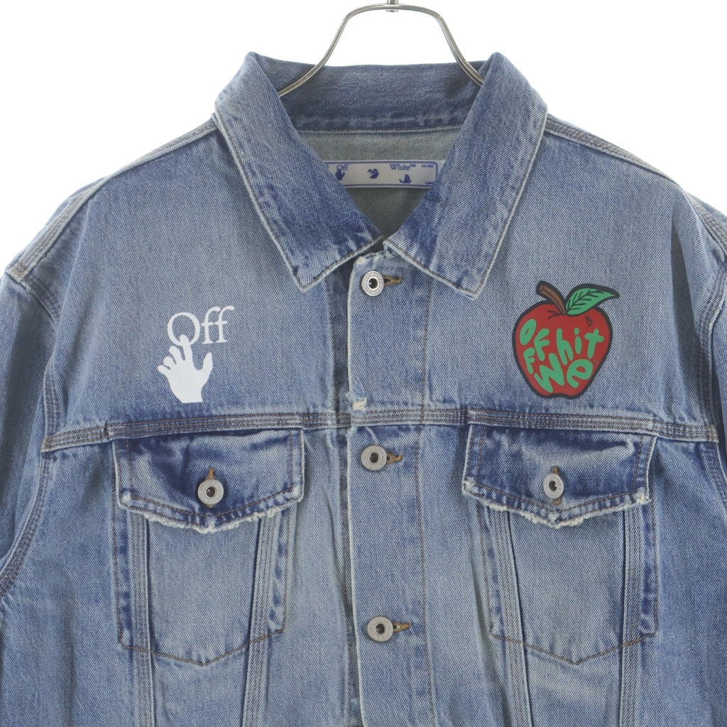 OFF-WHITE(オフホワイト) 21SS Apple Arrow Denim Jacket アップルアロー デニムジャケット インディゴ OMYE054S21DEN002