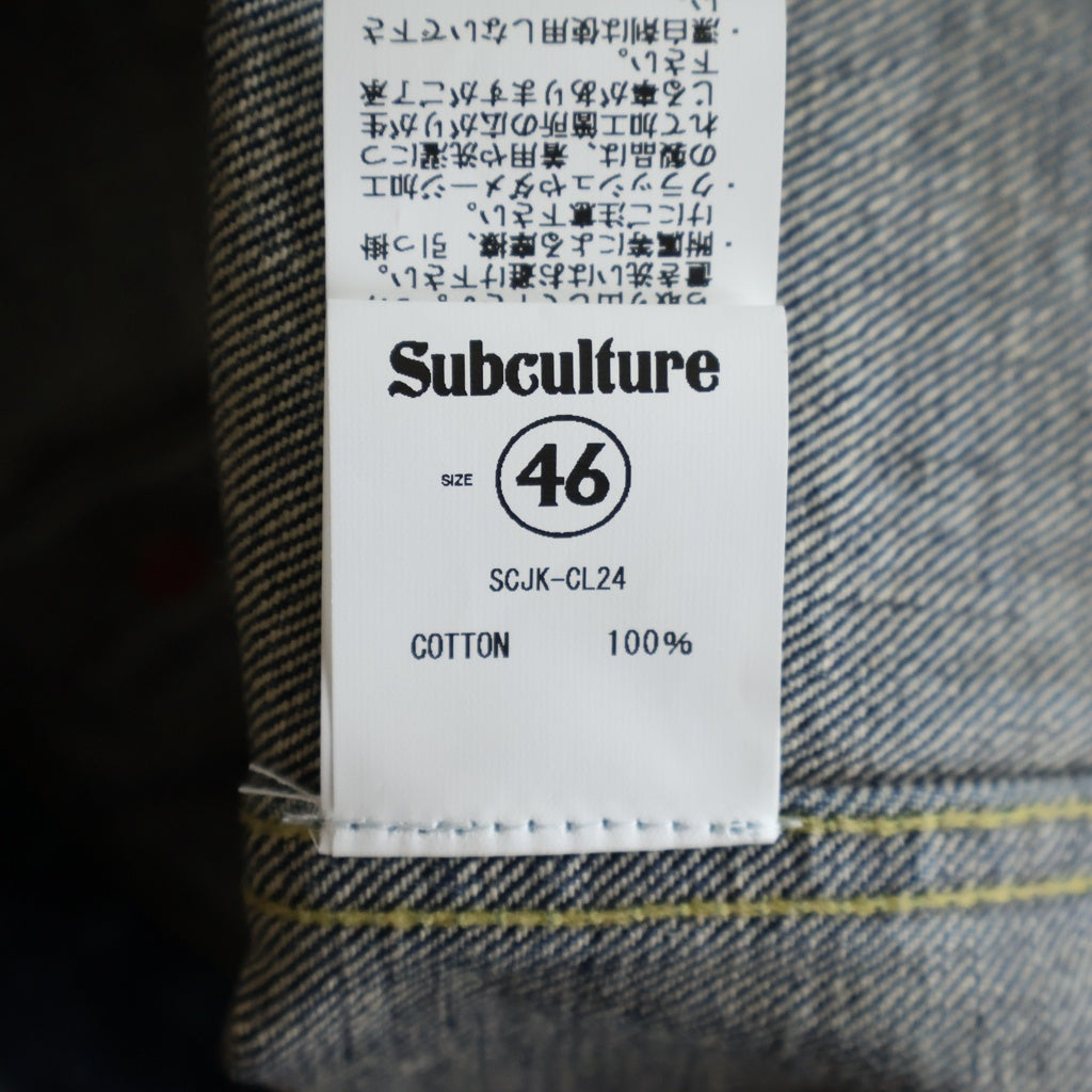 SUBCULTURE(サブカルチャー) S06XX SEOWORN IRON DENIM JACKET 1st ファーストタイプ ヴィンテージ加工 デニム ジャケット インディゴ SCJK-CL24