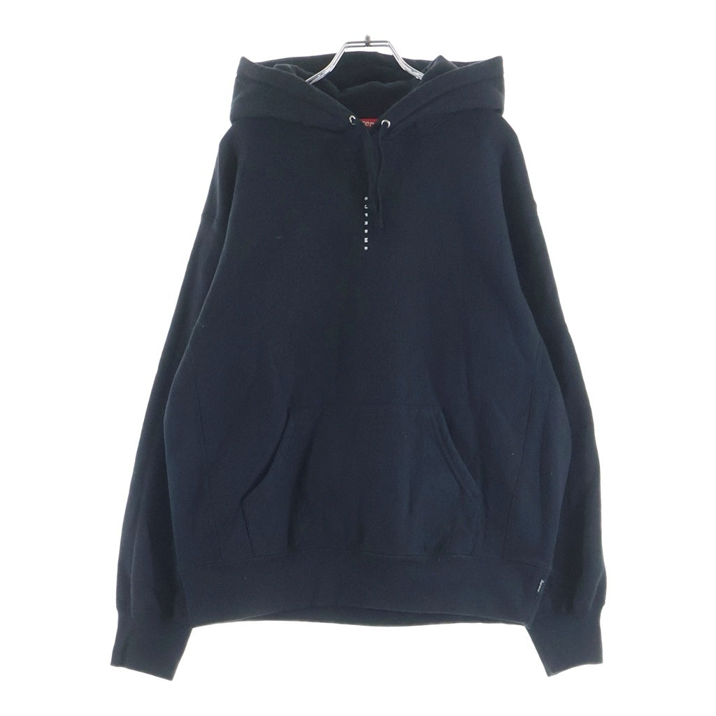 SUPREME(シュプリーム) 19AW Micro Logo Hooded Sweatshirt プルオーバースウェットパーカー ブラック