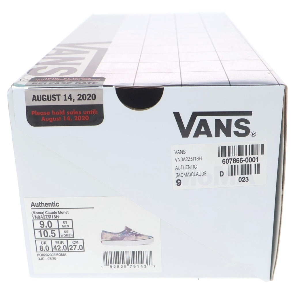 VANS(ヴァンズ) ×MOMA Authentic モマ オーセンティック ローカットスニーカー ブルー US9/27cm VN0A2Z5I18H