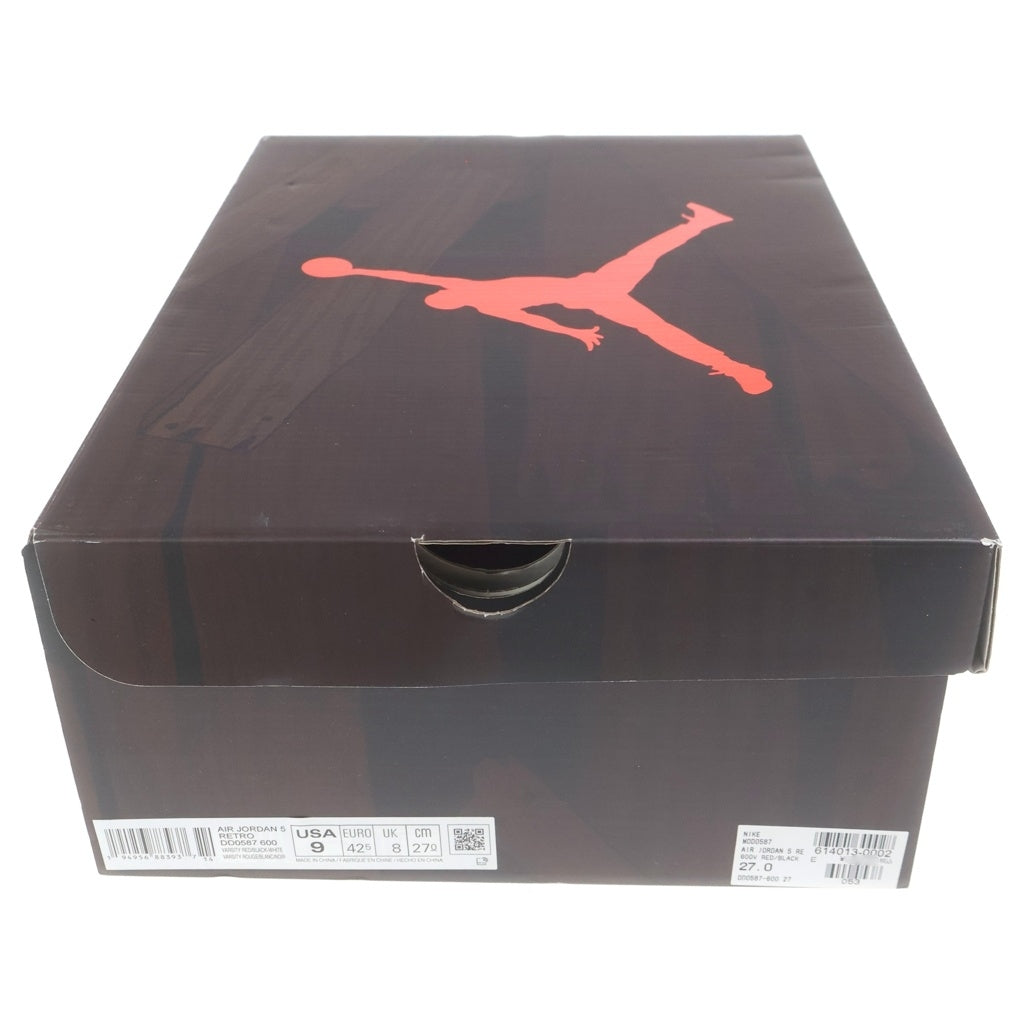 NIKE(ナイキ) Air Jordan 5 Toro Bravo エアジョーダン5 トロブラボー ハイカットスニーカー レッド US9/27cm DD0587-600