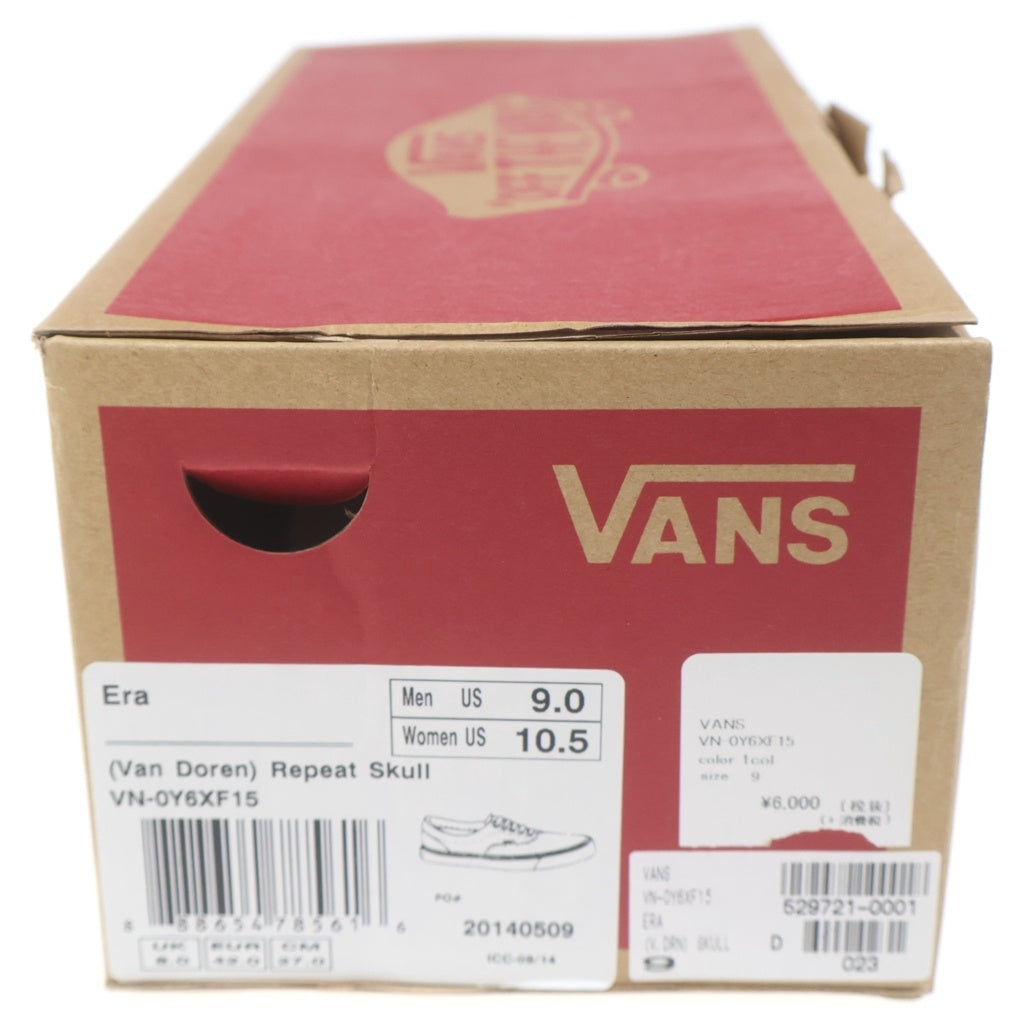 VANS(ヴァンズ) ERA (Van Doren) Repeat Skull VN-0Y6XF15 エラ バンドーレン リスペクトスカル ローカットスニーカー ブラック US9/27cm