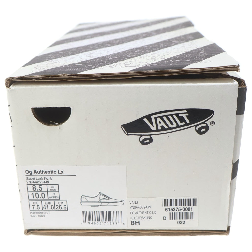 VANS(ヴァンズ) UA OG Authentic LX Sweet Leaf Black UA OG VN0A4BV94JN オーセンティック LX スウィートリーフ ローカットスニーカー ブラック US8.5/26.5cm