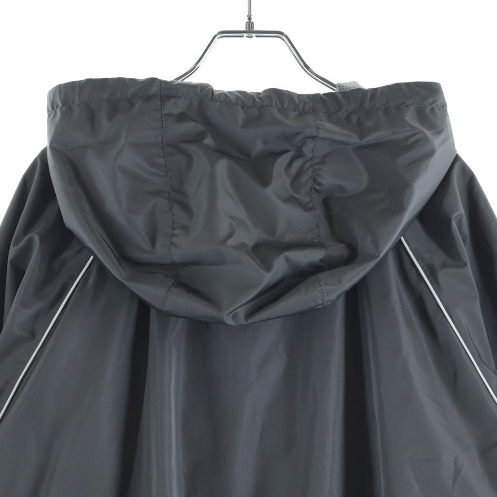 miumiu(ミュウミュウ) 25SS ナイロン シルク コットン テクニカル ジップアップ ナイロンジャケット グレー ML1234