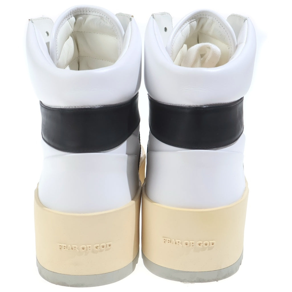 FEAR OF GOD(フィアオブゴッド) BASKETBALL SNEAKER バスケットボールスニーカー ハイカットスニーカー ホワイト/ブラック 42 FG01S18U-19LELE0199