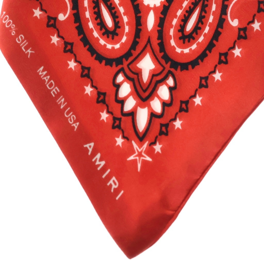 AMIRI(アミリ) Bandana Keychain バンダナキーチェーン キーホルダー ブラック/レッド