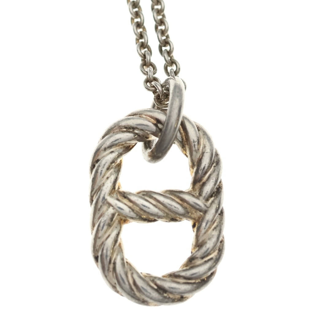 HERMES(エルメス) Chaine d'ancre Alea II pendant GM シェーヌダンクル アレア II ペンダント ネックレス シルバー レディース