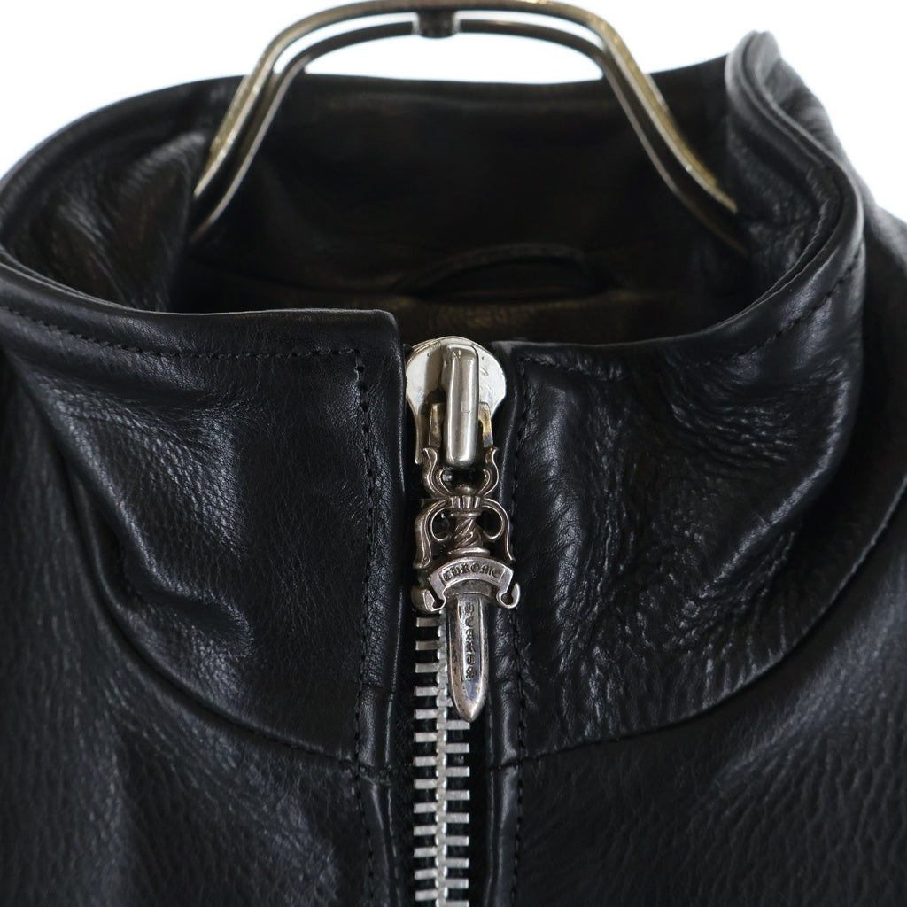CHROME HEARTS(クロムハーツ) PRFCT LTHR パーフェクトレザー シングルライダースジャケット ブラック