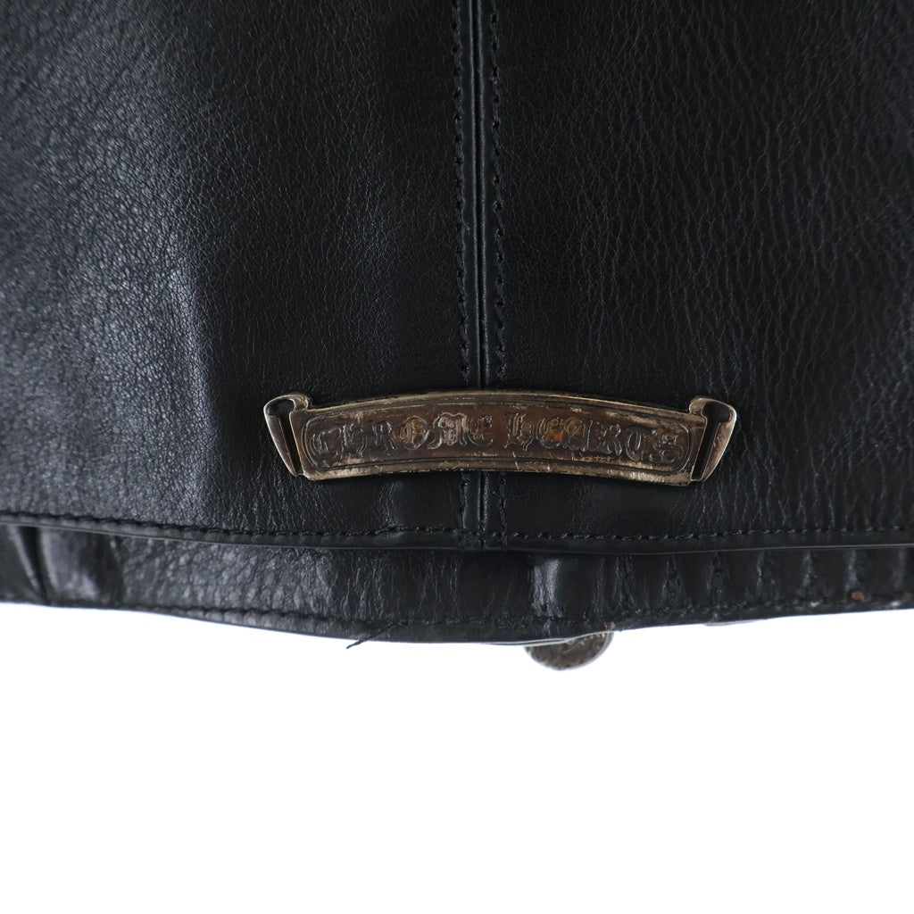 CHROME HEARTS(クロムハーツ) PRFCT LTHR パーフェクトレザー シングルライダースジャケット ブラック
