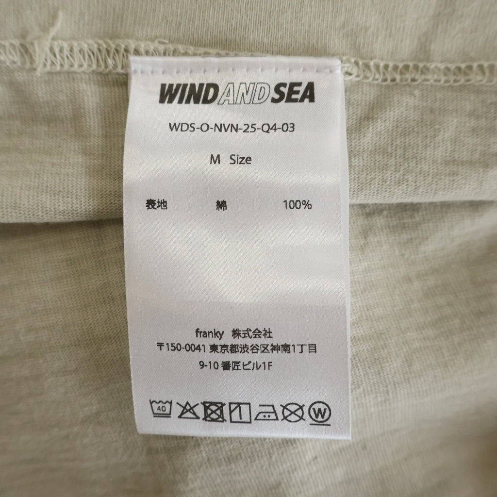 WIND AND SEA(ウィンダンシー) NIRVANA IN UTERO ニルヴァーナ 半袖Tシャツ ベージュ WDS-O-NVN-25-Q4-03