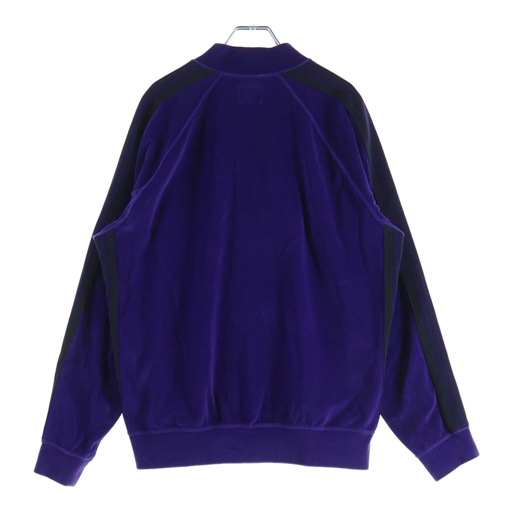 Needles(ニードルス) Rib Collar Track Jacket - C/PE Velour ジップアップ ベロア トラックジャケット パープル NS251