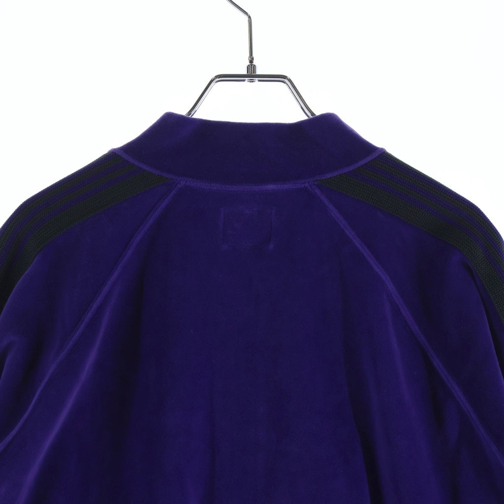 Needles(ニードルス) Rib Collar Track Jacket - C/PE Velour ジップアップ ベロア トラックジャケット パープル NS251
