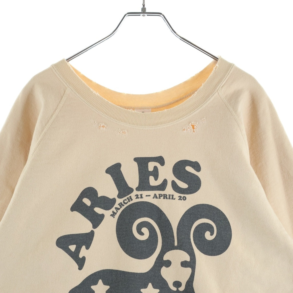 NEXUS7(ネクサスセブン) 25AW ARIES CrewSweat 牡牛座 クルーネック スウェットトレーナー ベージュ R0A-NNK-C0G