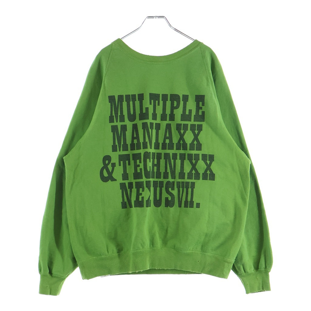 NEXUS7(ネクサスセブン) 25AW LEO CrewSweat 獅子座 クルーネック スウェットトレーナー グリーン R0A-NNK-C0K