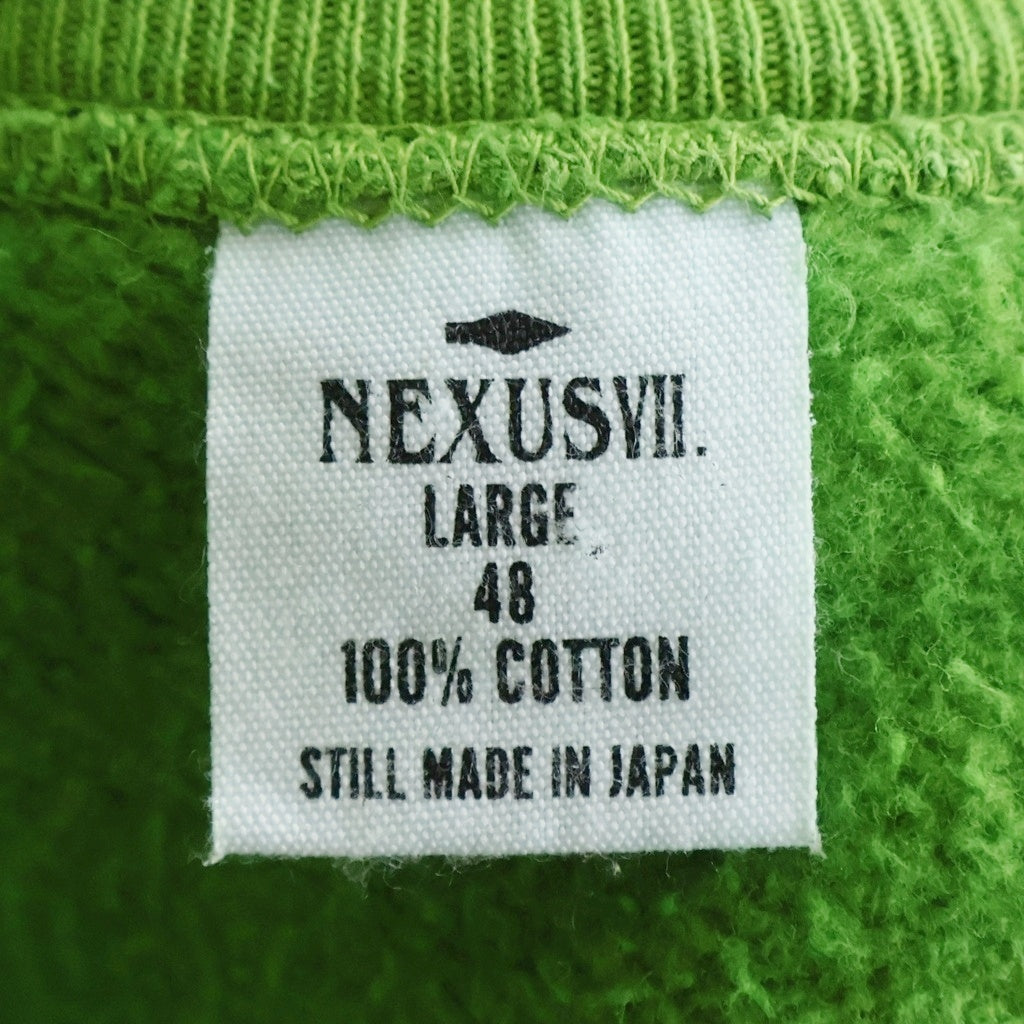 NEXUS7(ネクサスセブン) 25AW LEO CrewSweat 獅子座 クルーネック スウェットトレーナー グリーン R0A-NNK-C0K