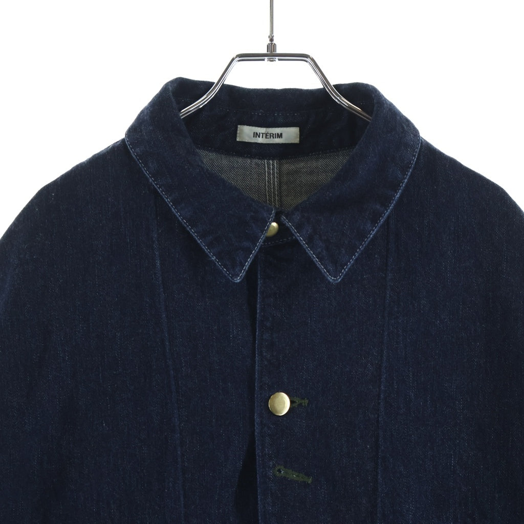 INTERIM(インテリム) 26SS ZIMBABWE COTTON SHUTTLE DENIM 1st HERCULES COVERALL ジンバブエコットン シャトル デニム 1st ヘラクレス カバーオール インディゴ IT26S041