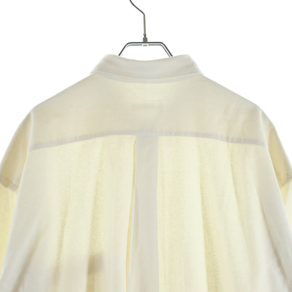 INTERIM(インテリム) 25AW SILK NOIL L/S REGULAR COLLAR SHIRT シルクノイル ロングスリーブ 長袖シャツ オフホワイト